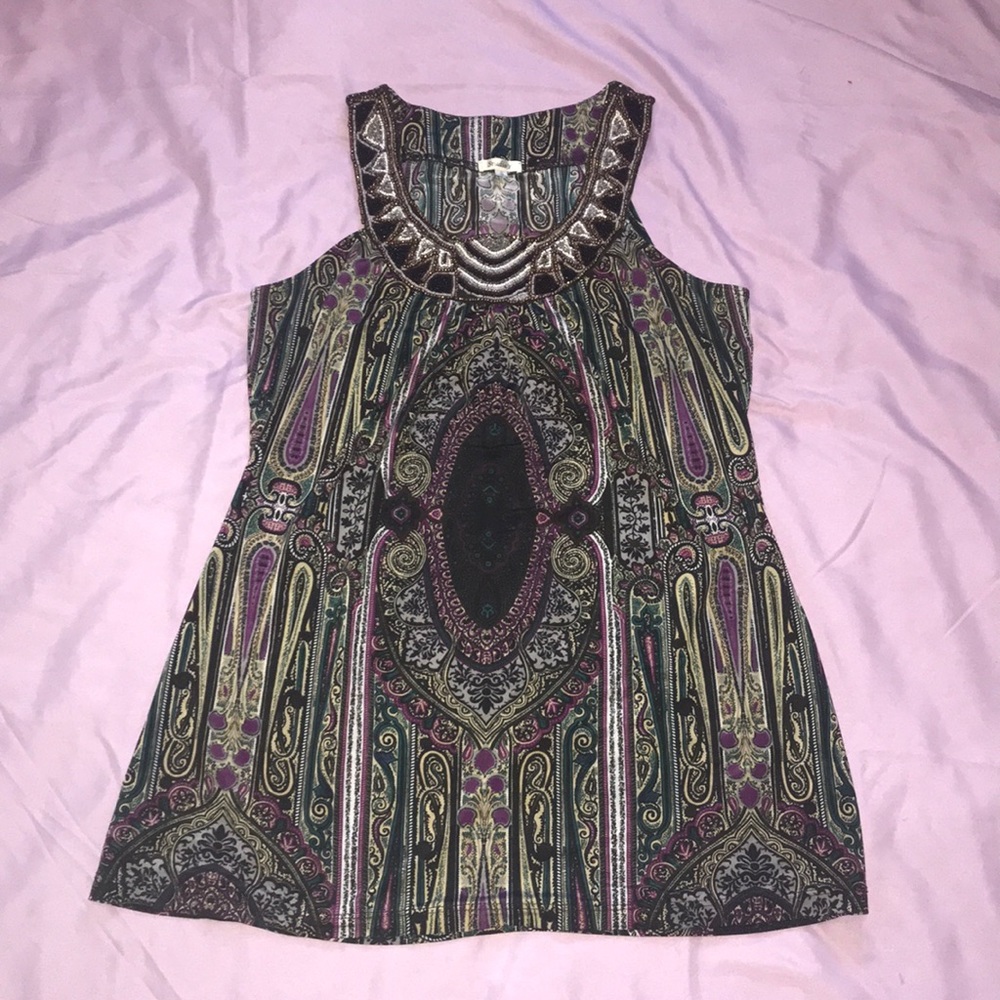 Dressy sleeveless top